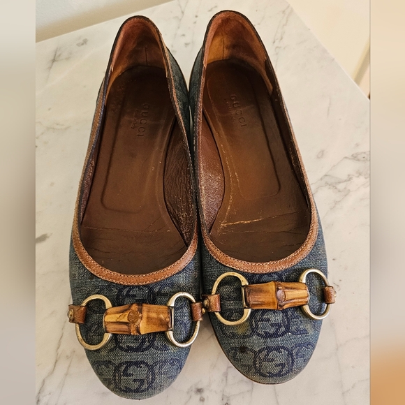 Size 7B | Gucci Authentic denim flat shoes - Picture 6 of 7